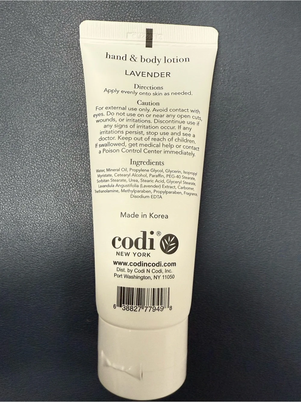 Codi New York Lavender Hand & Body Lotion